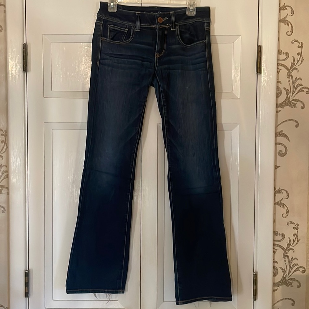 AE Dark Wash Slim Boot Stretch Jeans
